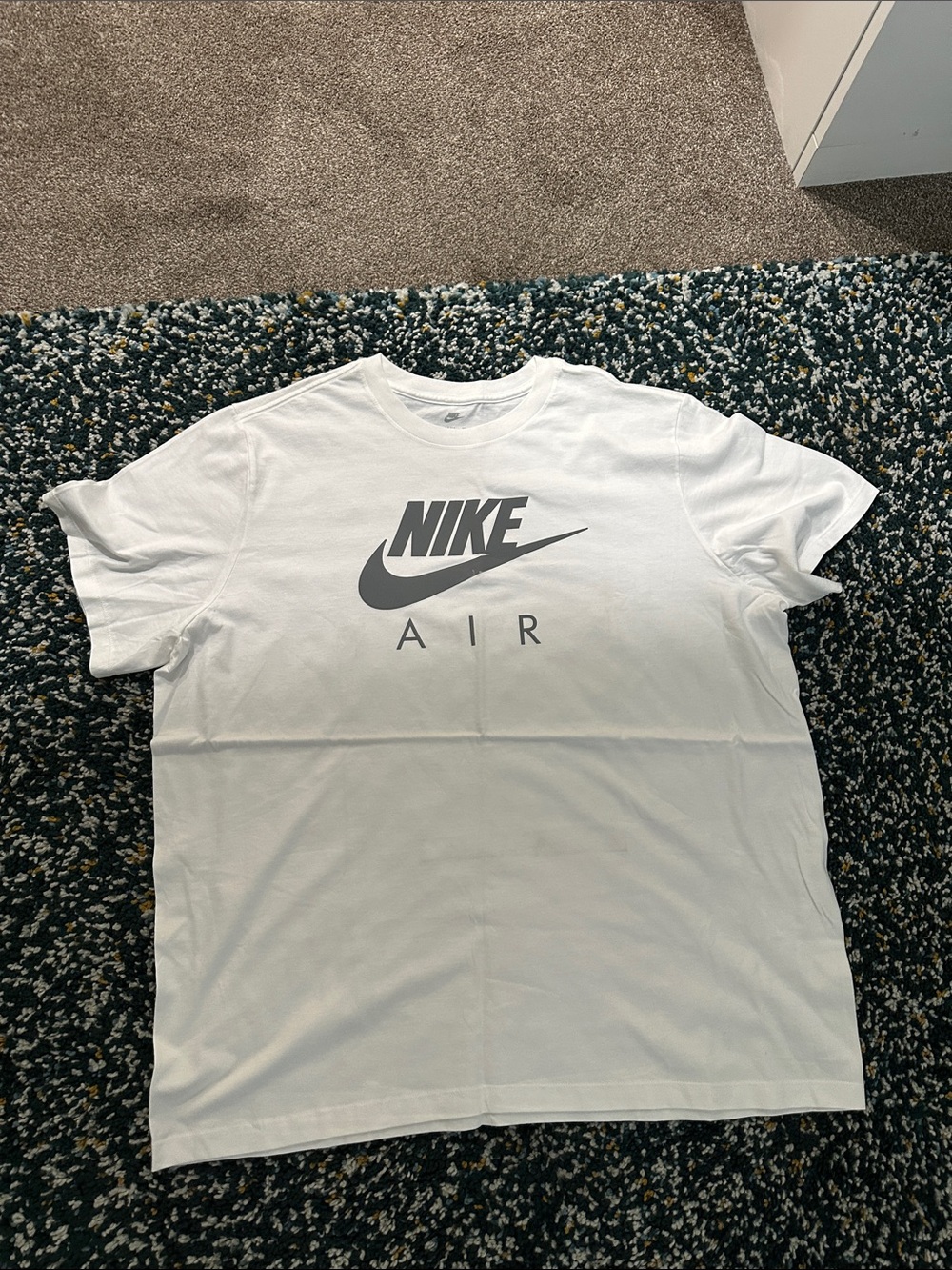 Nike White T-Shirt with Gray Air Logo
